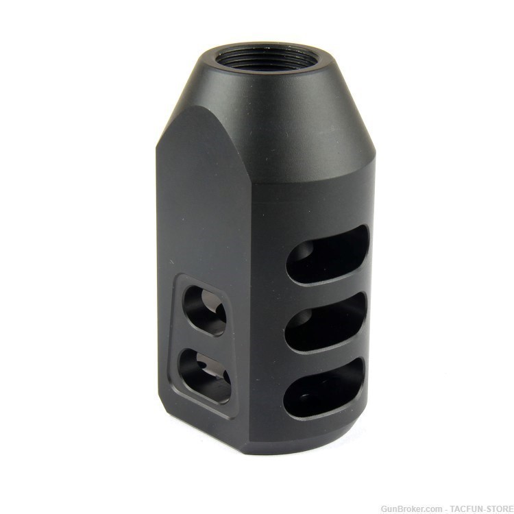 TACFUN Tanker Style Muzzle Brake 3/4x24 TPI /w Jam Nut for .50 Beowulf-img-6
