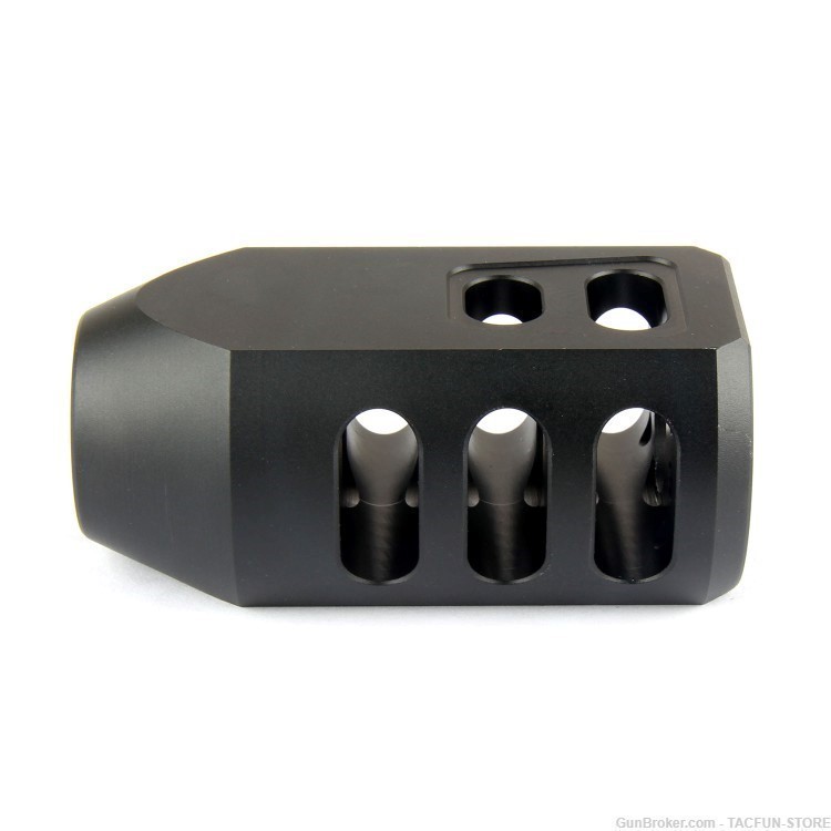 TACFUN Tanker Style Muzzle Brake 3/4x24 TPI /w Jam Nut for .50 Beowulf-img-5