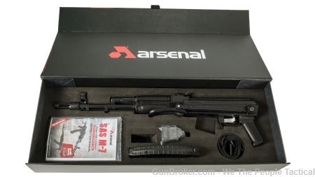 Arsenal SASM7 Semi Rifle AK 762X39 16.3" HFB Milled Cerakote Blk NEW-img-3