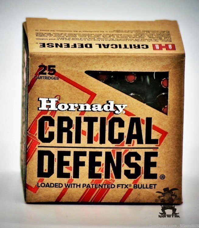 38 spl +P HORNADY Critical Defense 38 Special +P 110 Grain FTX Nickel Brass-img-2