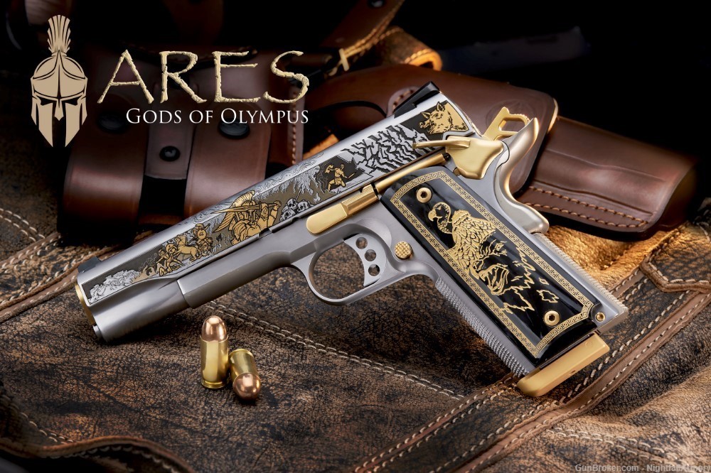 S&W ARES Engraved 1911 .45ACP Pistol Gods of Olympus SK # 75 of 200 made-img-6