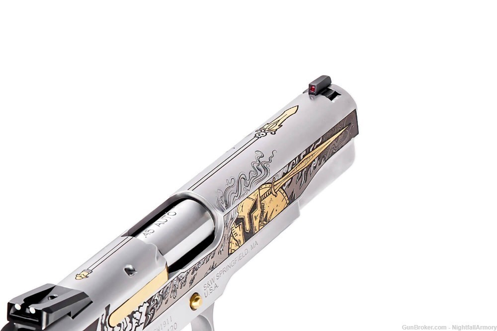S&W ARES Engraved 1911 .45ACP Pistol Gods of Olympus SK # 75 of 200 made-img-5