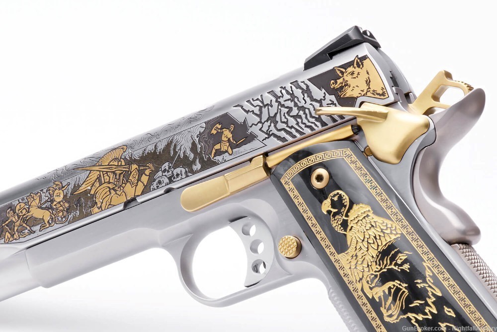 S&W ARES Engraved 1911 .45ACP Pistol Gods of Olympus SK # 75 of 200 made-img-2