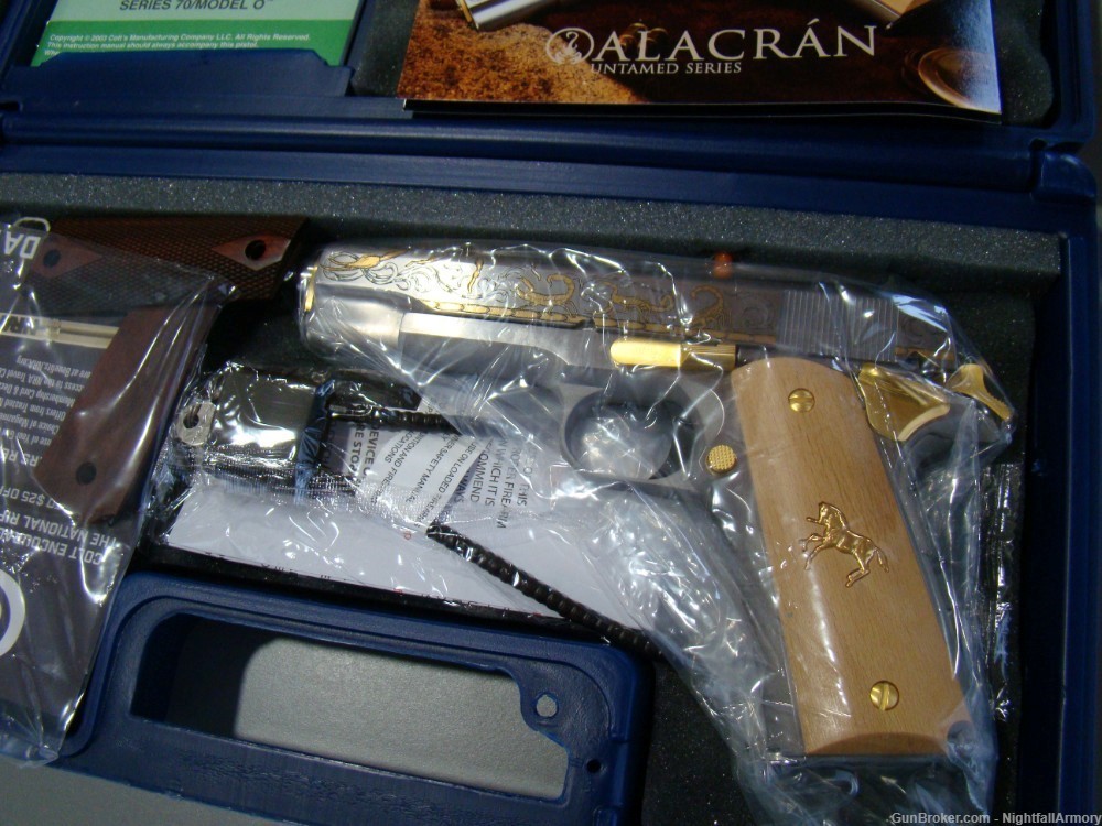 Pair of Colt 1911 Govt Alacran Scorpion .38 Super Pistols consecutive #'s !-img-7