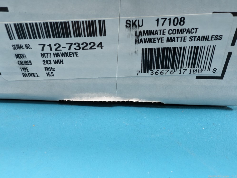 Ruger M77 Hawkeye Compact Laminate 243 Win 17108 NEW-img-10
