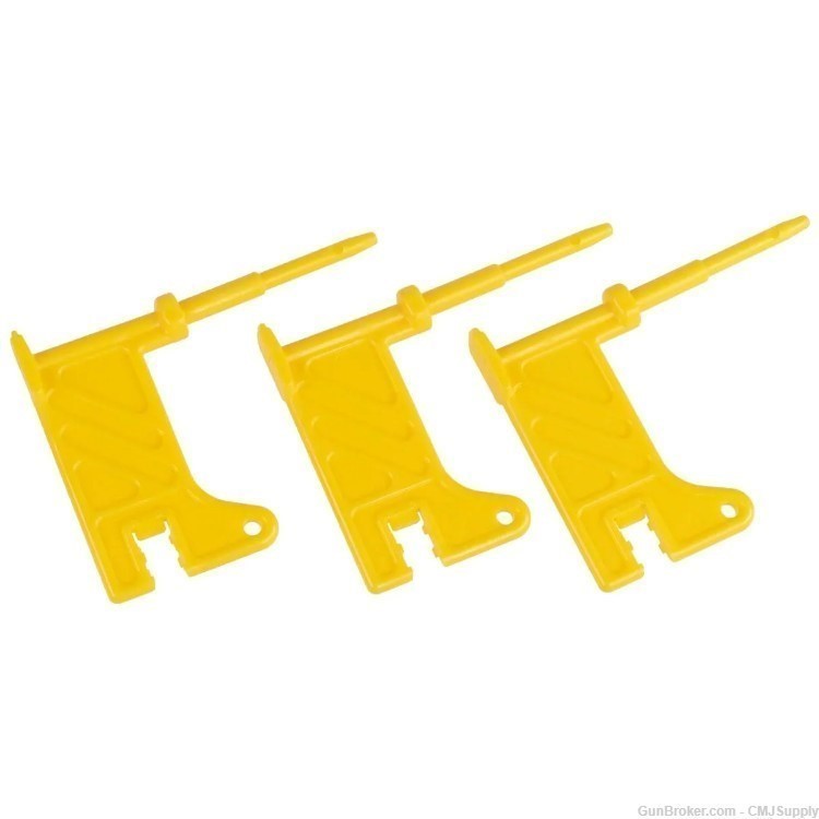 3-PACK AR15 EMPTY CHAMBER FLAG YELLOW-img-0