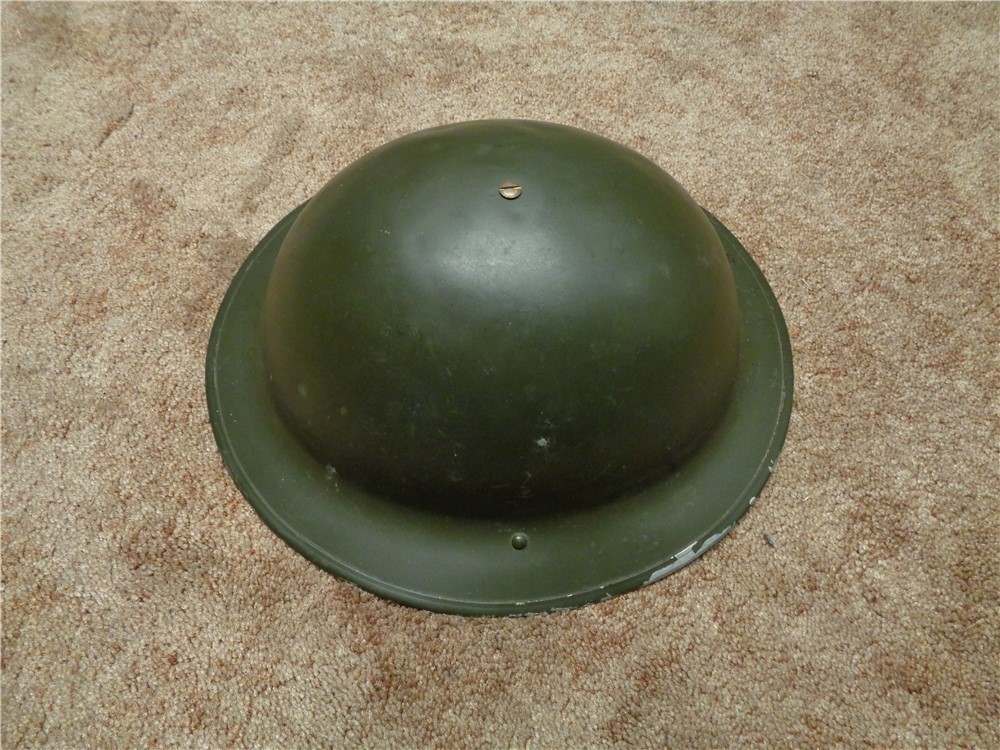 WWI US Doughboy Military Helmet M1917 P17 W/ Liner & Chinstrap-img-0