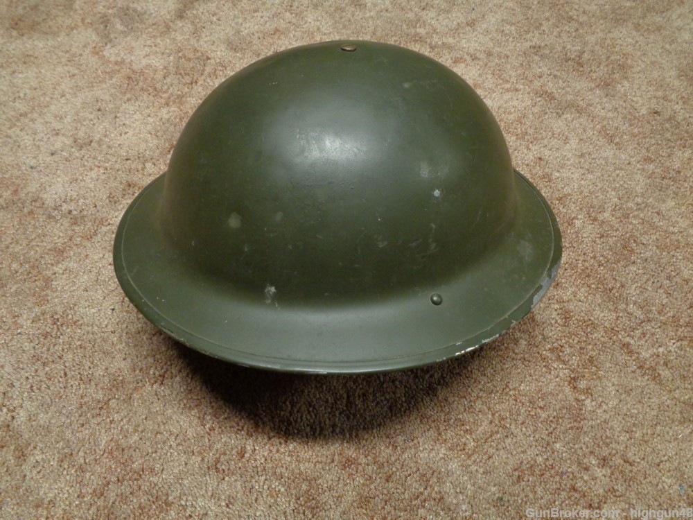 WWI US Doughboy Military Helmet M1917 P17 W/ Liner & Chinstrap-img-2