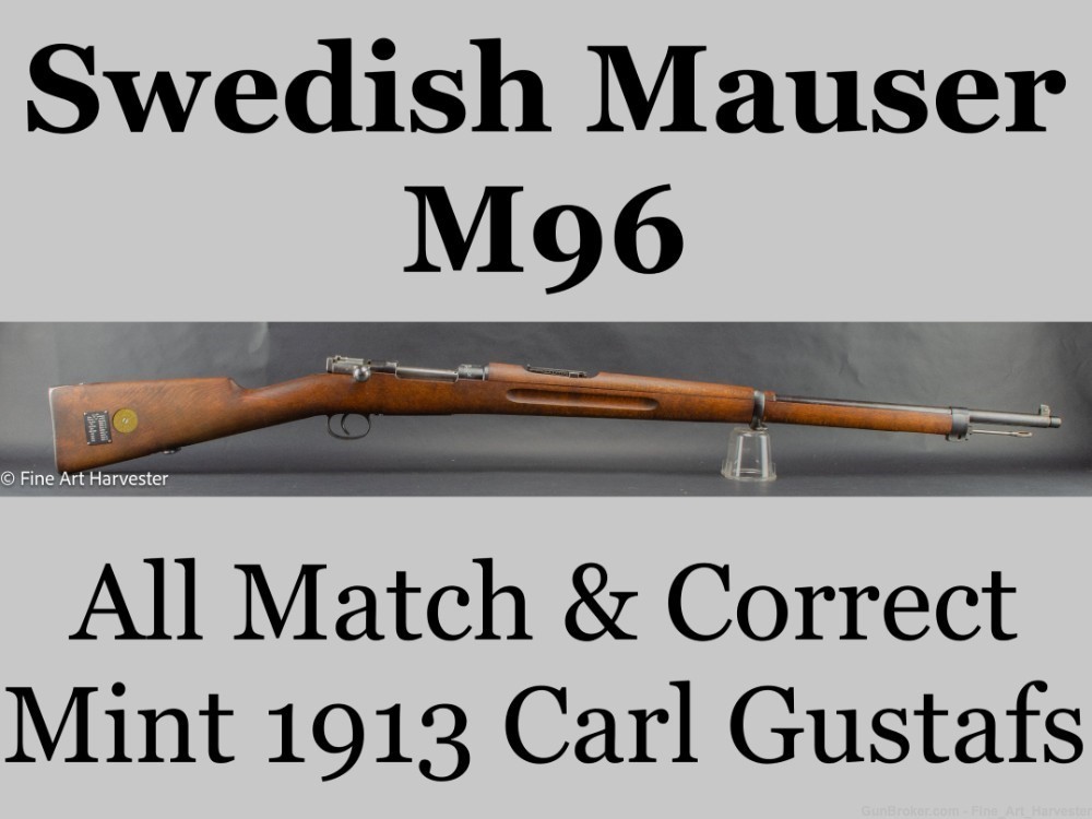 Swedish Mauser M96 Sweden M96 Mauser Matching Correct Carl Gustafs 1896 96-img-0