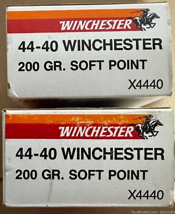 100 rounds of Winchester 44-40 Win 44 WCF 200 grain SP ammo-img-0