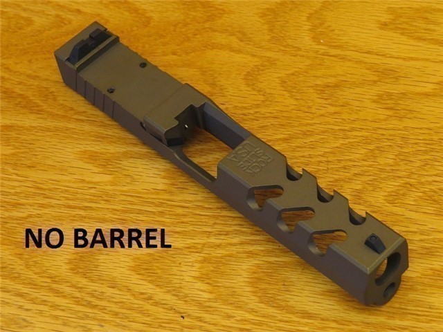 Glock 17 GEN3 Rock Slide 9mm. RMR No Barrel Bronze-img-0