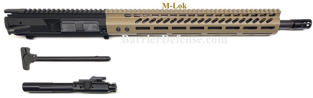 AR-10 2-Tone 16" Complete 308 AR10 Upper with 15" Slim FDE M-Lok-img-0
