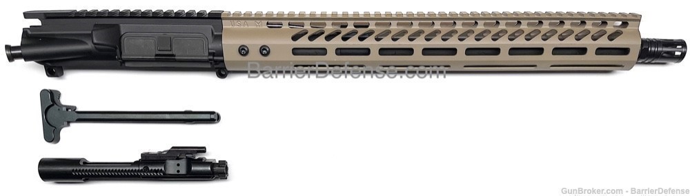 Complete AR-15 16" 6.8 SPC Upper w/15" Flat Dark Earth Slim M-Lok FDE-img-0