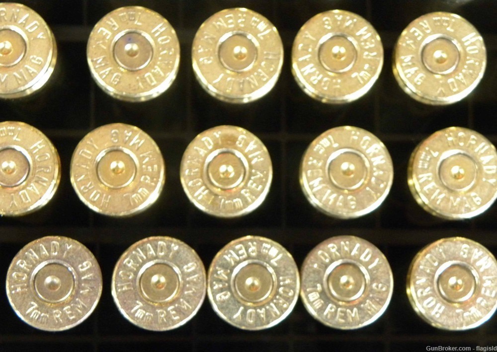 80 Rds Hornady 7MM Rem Mag Remington Magnum Brass Once-Fired + More-img-1