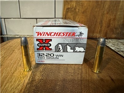32-20 WIN .32 WCF 100 Grain lead head round nose flat point 50 Rds RARE