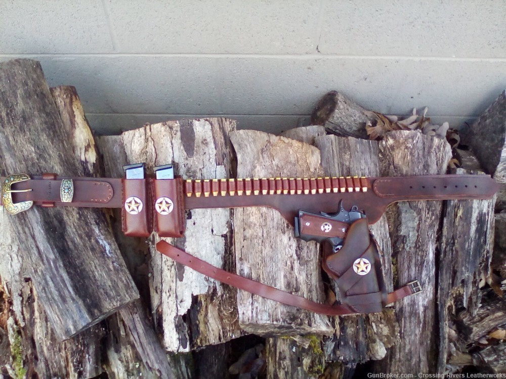 Build Your Own Custom Western Gun Belt Rig! READ DESCRIPTION. -img-38