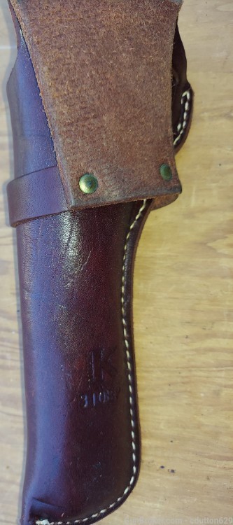 TRIPLE K RH brown leather holster 310 BP8 Remington 1858 -img-1