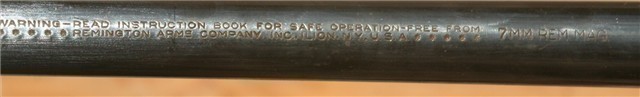 Remington 700 7mm mag 24" blued barrel w sights-img-2