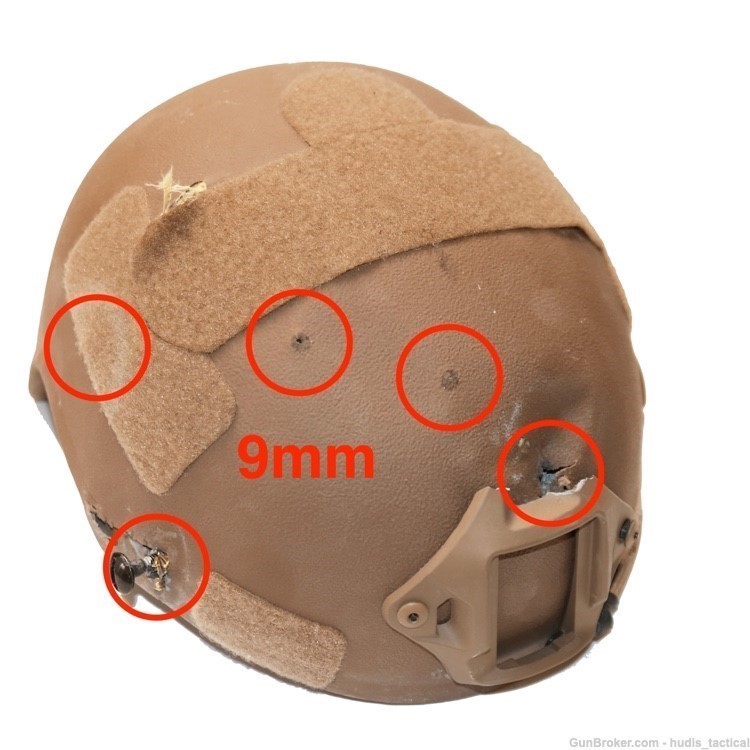 Level IIIA 3A ballistic helmet, high cut, made with Kevlar - video-img-9