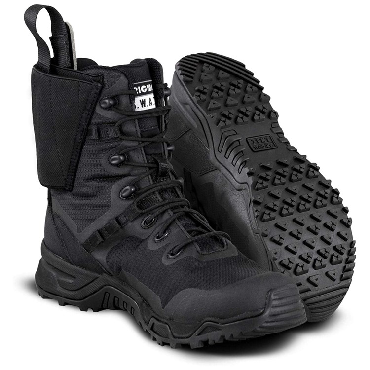 ORIGINAL SWAT Mens Alpha Defender 8" Boots, Black, Size: 11R-img-0