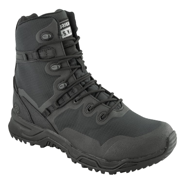 ORIGINAL SWAT Mens Alpha Defender 8" Boots, Black, Size: 11R-img-1