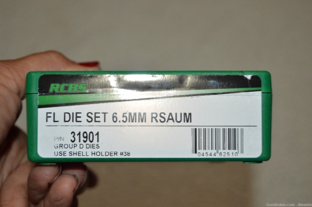 New RCBS 6.5 mm RSAUM Full Length Die Set-img-1