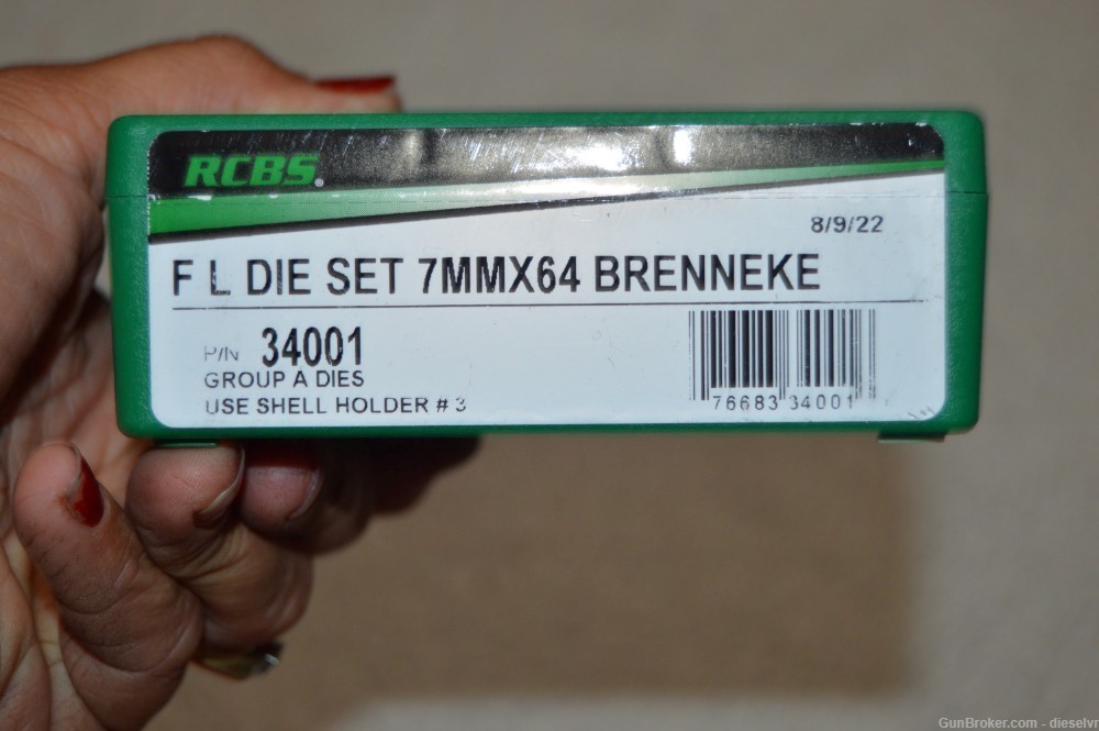 NEW RCBS 7x64 mm 7mm Brenneke Full Length Die Set-img-1