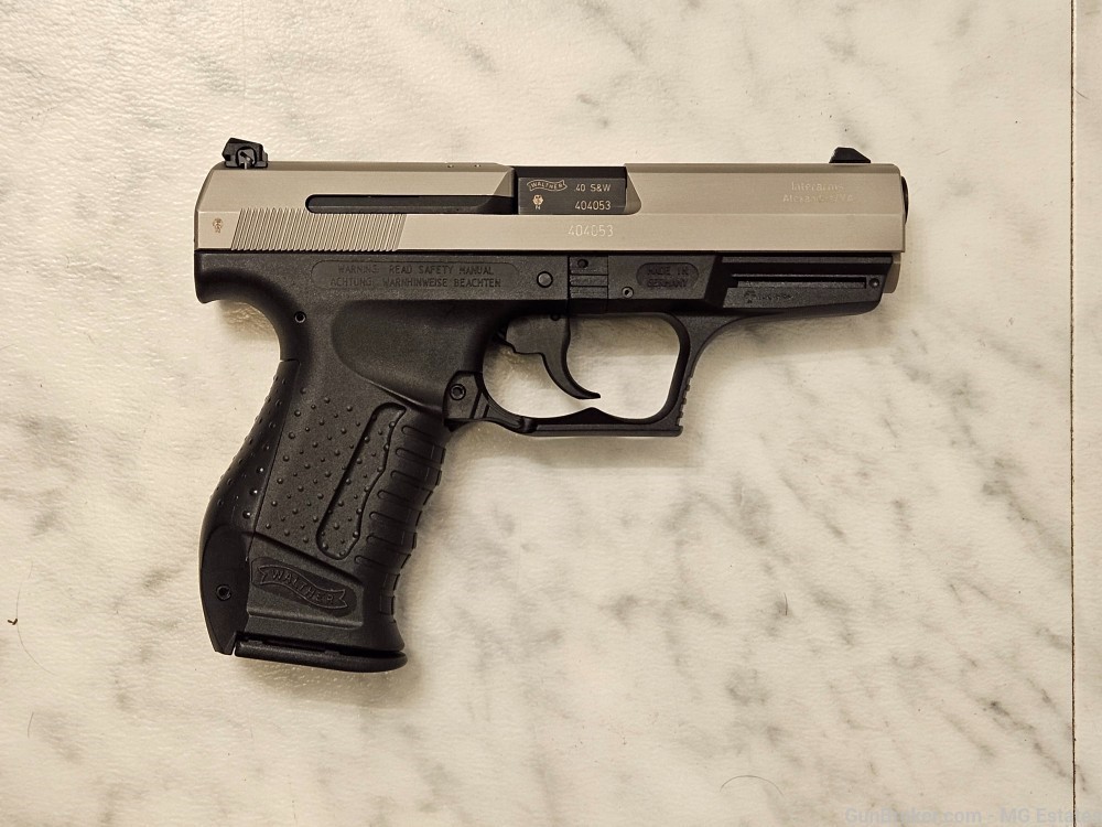 Walther Gen 1 P99 in Rare Nickel Finish - Two Tone Excellent Condition-img-2