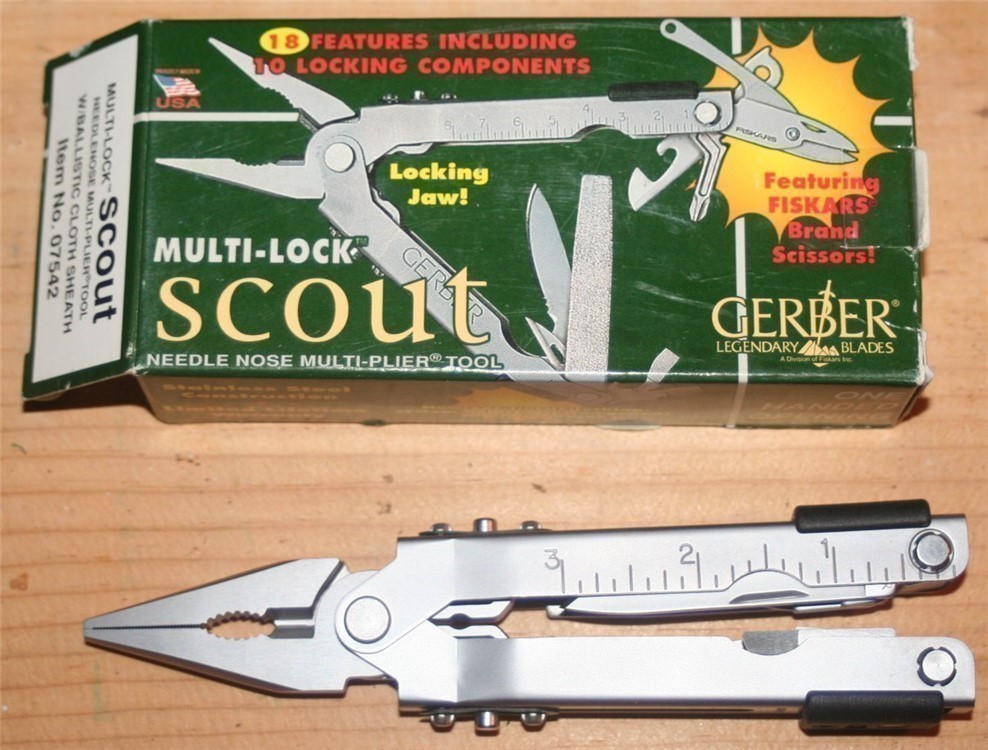 Gerber multitool SCOUT - Vintage NOS in the box-img-0