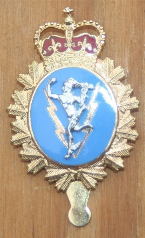 Canadian cap badge - communications  enamel-img-0