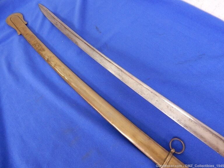 1834 US Dragoons Marked Massachusetts Contract Sword with Scabbard-img-9