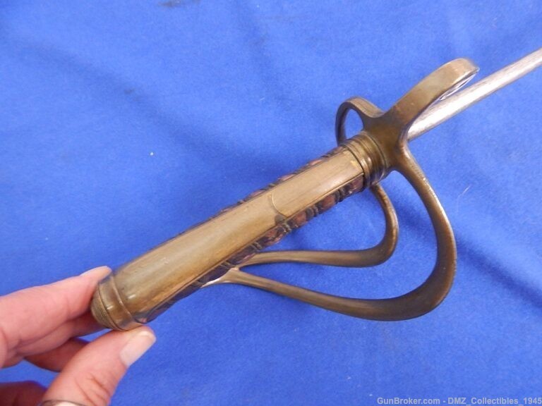 1834 US Dragoons Marked Massachusetts Contract Sword with Scabbard-img-4