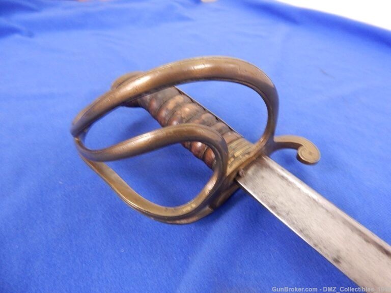 1834 US Dragoons Marked Massachusetts Contract Sword with Scabbard-img-6