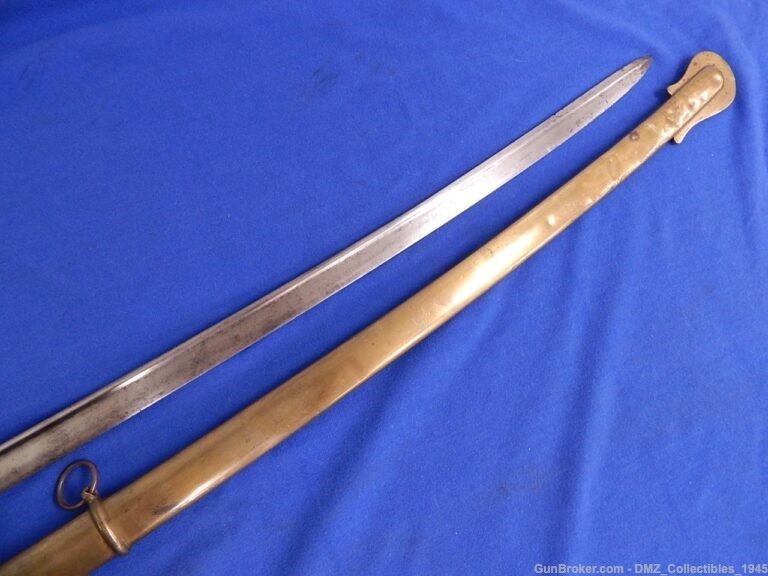 1834 US Dragoons Marked Massachusetts Contract Sword with Scabbard-img-3