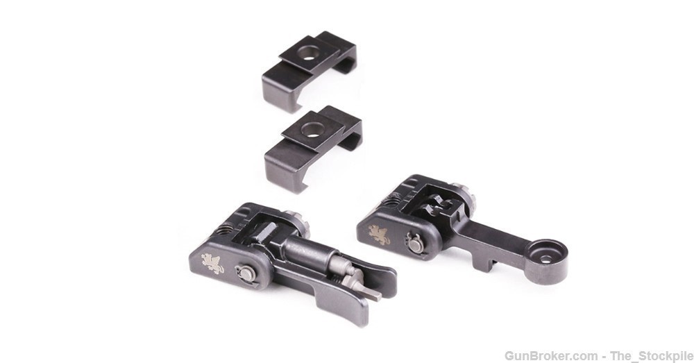 Griffin Armament M2 Sight Set Front & Rear Combo AR15 M16 Micro Flips BUIS -img-2