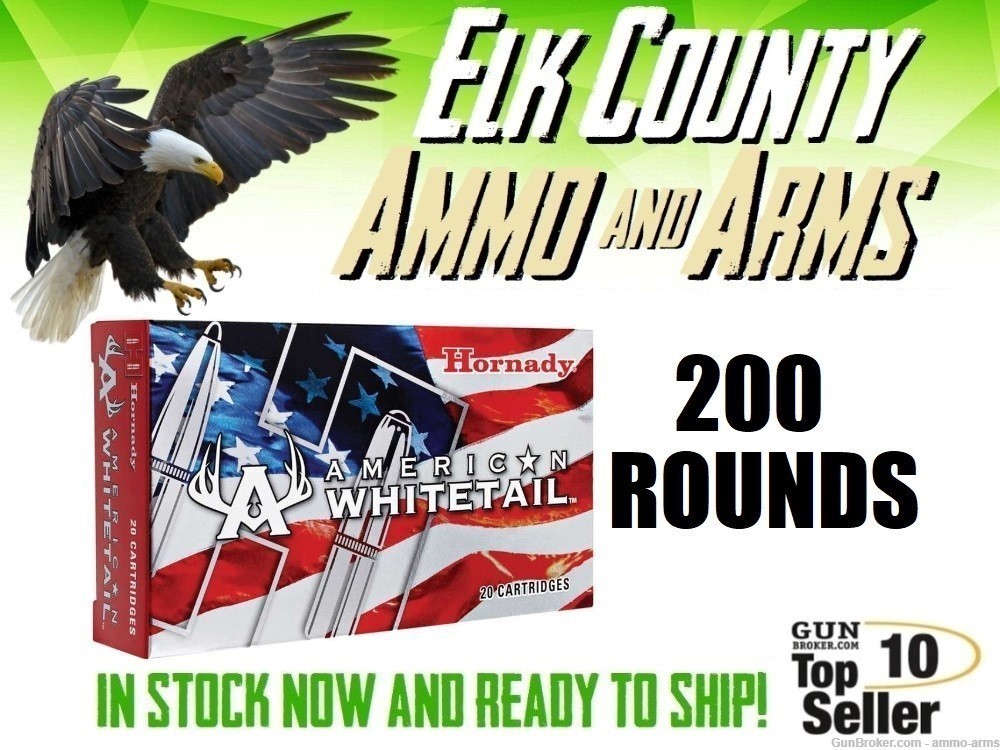 Hornady American Whitetail .30-30 Win 150 Gr InterLock 200 Rounds - 80801-img-0