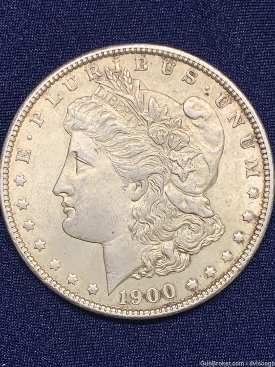 1900 Morgan Silver Dollar - AU\BU Details -img-0