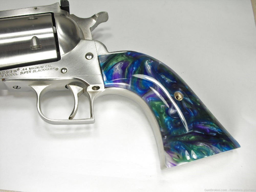 -Abalone Pearl Ruger Super Blackhawk Grips-img-1