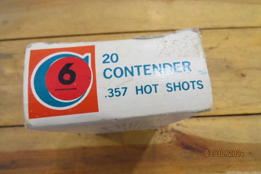 Thompson Center Contender HOT SHOT ammo 357 Mag  #6 shot 20 rounds-img-2