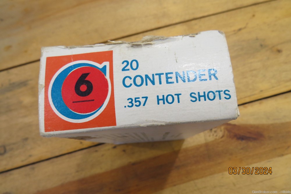 Thompson Center Contender HOT SHOT ammo 357 Mag  #6 shot 20 rounds-img-1