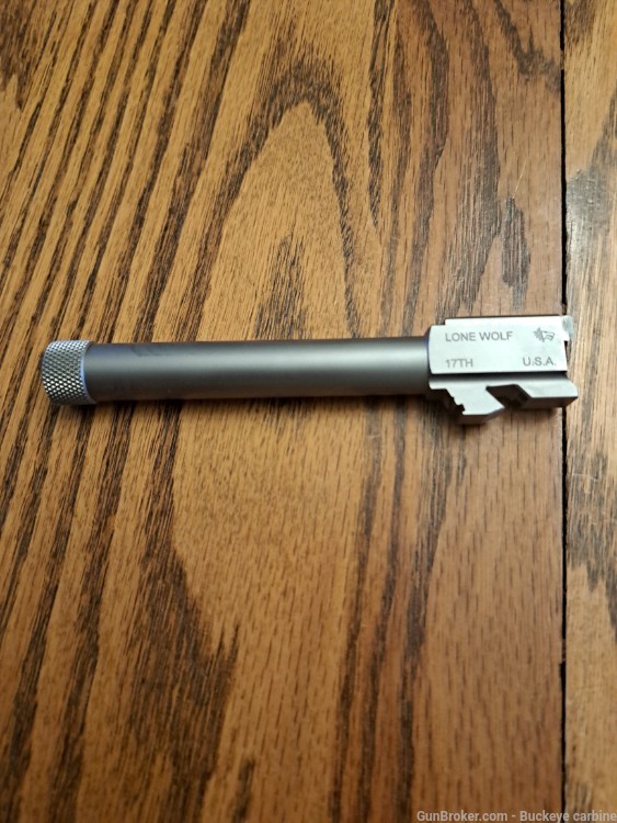 Lone wolf LWD-17TH 5" threaded barrel for glock 17 1/2×28-img-0