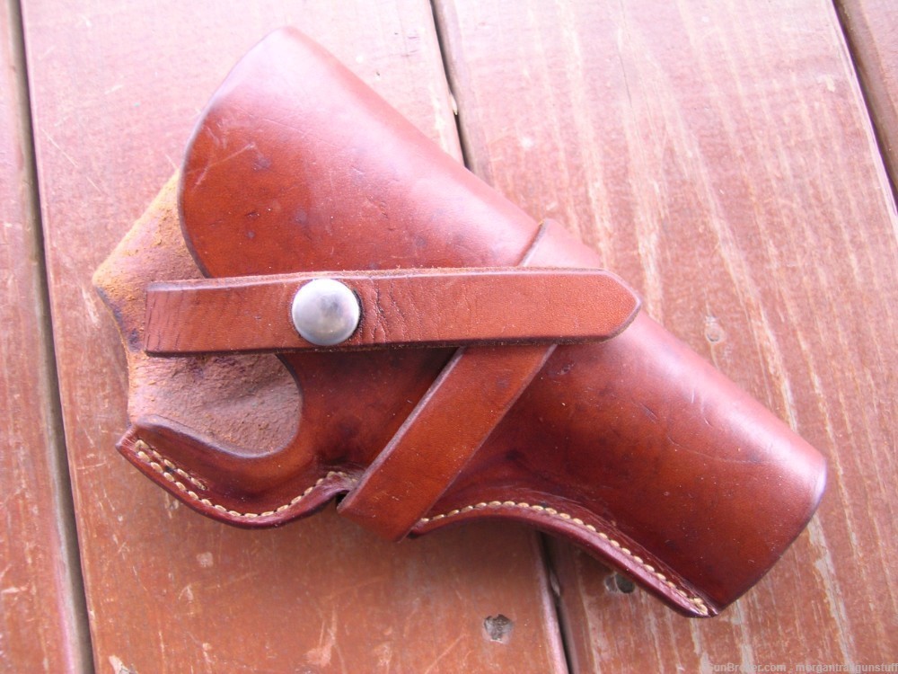 Geo Lawrence #526 Leather Holster Colt Off Police Marshall Commando S&W 4"-img-0