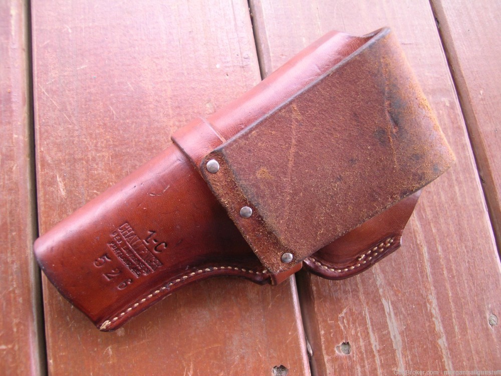 Geo Lawrence #526 Leather Holster Colt Off Police Marshall Commando S&W 4"-img-4
