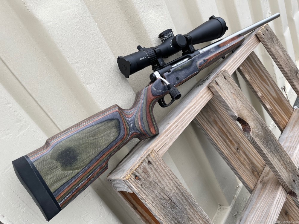 Custom Savage 6.5-284 Norma Bolt Action Rifle w/ Leupold Stainless Rare-img-0
