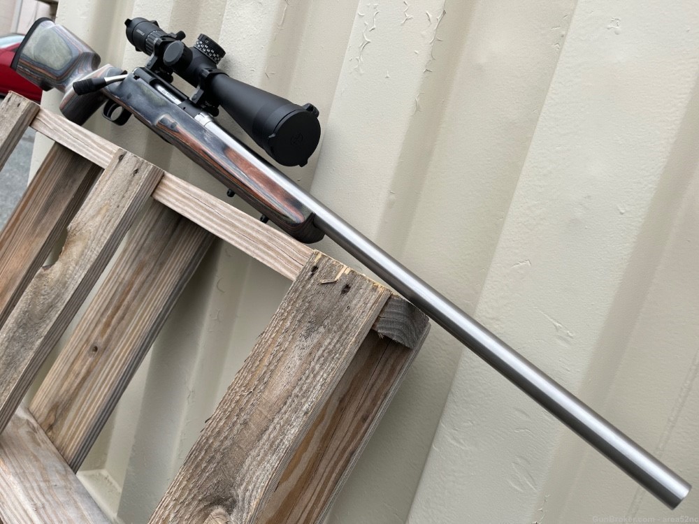Custom Savage 6.5-284 Norma Bolt Action Rifle w/ Leupold Stainless Rare-img-2