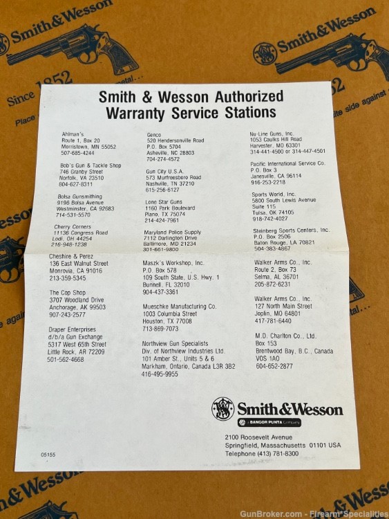 SMITH AND WESSON MODEL 586 REVOLVER FACTORY DOCUMENTS-img-11