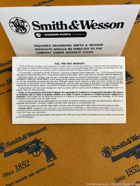SMITH AND WESSON MODEL 586 REVOLVER FACTORY DOCUMENTS-img-10