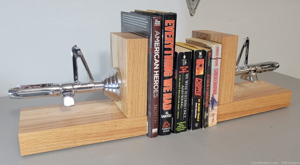 Chrome M60 Barrel Display Bookends (Set of 2)-img-4