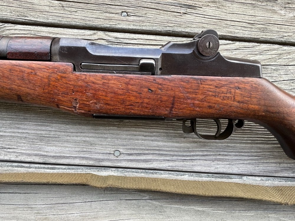 WWII WW2 us springfield M1 garand rifle lockbar uncut 1945 correct matching-img-21