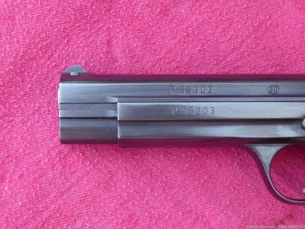 SWISS SIG P210-1 W/ 9mm/.30Luger *MATCHING SET *HIGH GLOSS FINISH "LIKE NEW-img-2